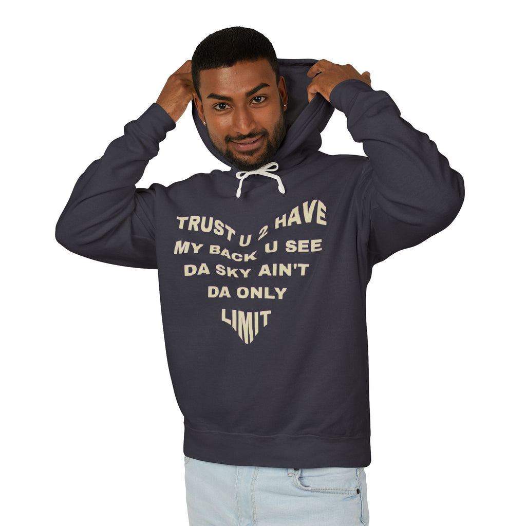 Hands Framing Galaxy Hoodie | Inspirational Heart Text Hoodie