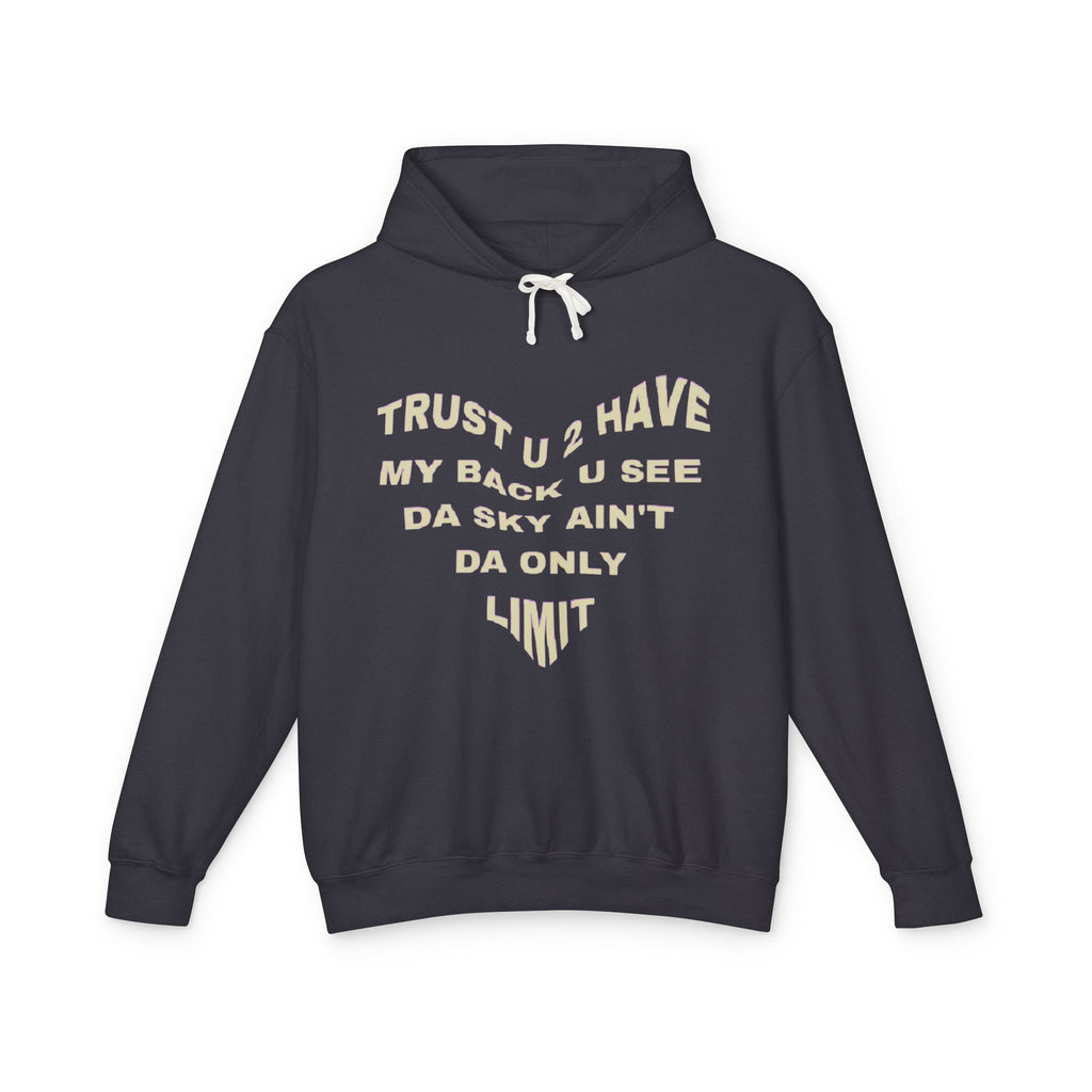 Hands Framing Galaxy Hoodie | Inspirational Heart Text Hoodie
