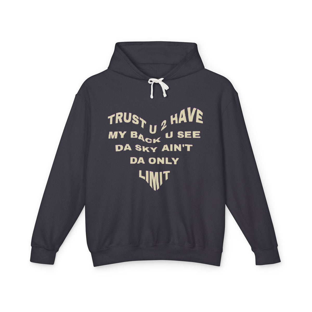 Hands Framing Galaxy Hoodie | Inspirational Heart Text Hoodie