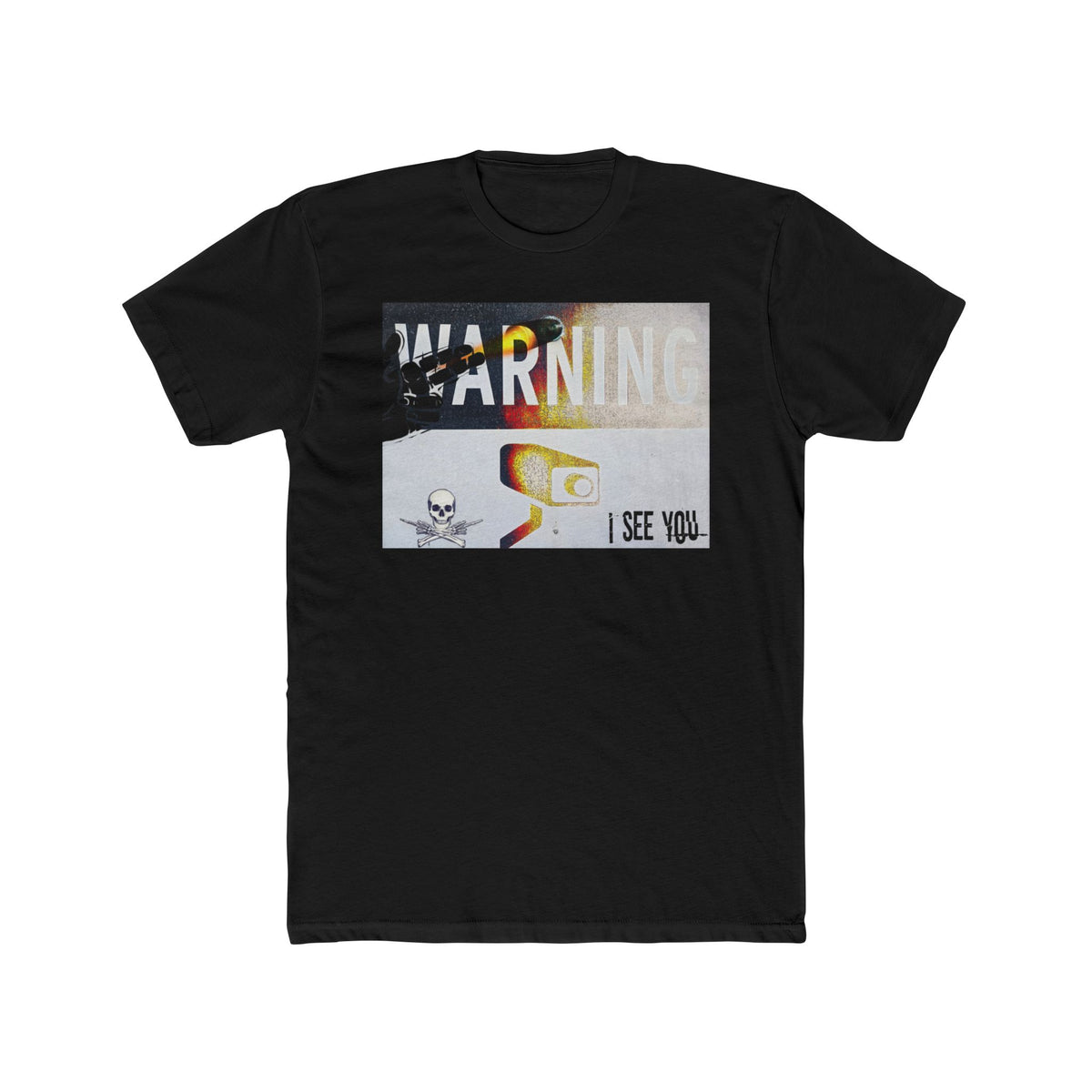Warning CCTV Camera Graphic Tee | I See You, Surveillance Streetwear