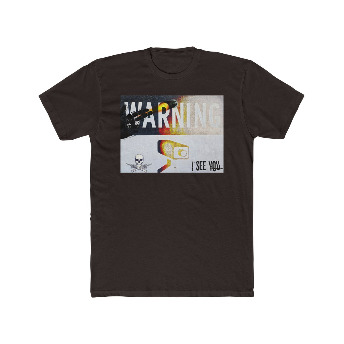 Warning CCTV Camera Graphic Tee | I See You, Surveillance Streetwear