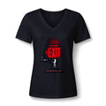 Exit Silhouette Graphic Tee | V-Neck T-Shirt